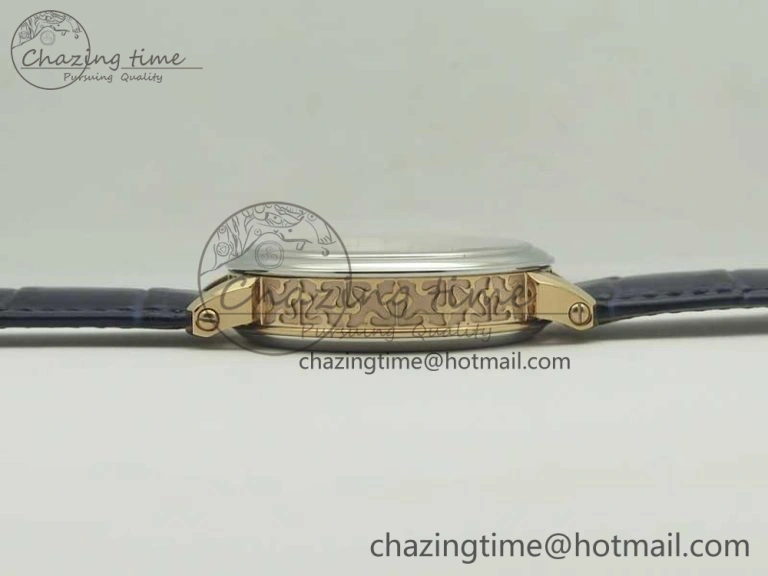 6104P Moon RG SS Blue Dial on Blue Leather Strap A240 V2