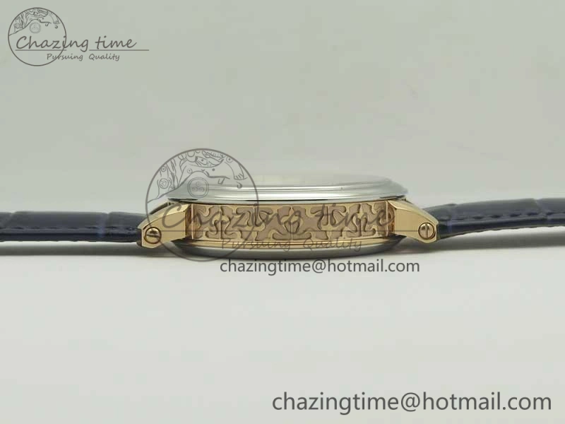 6104P Moon RG SS Blue Dial on Blue Leather Strap A240 V2