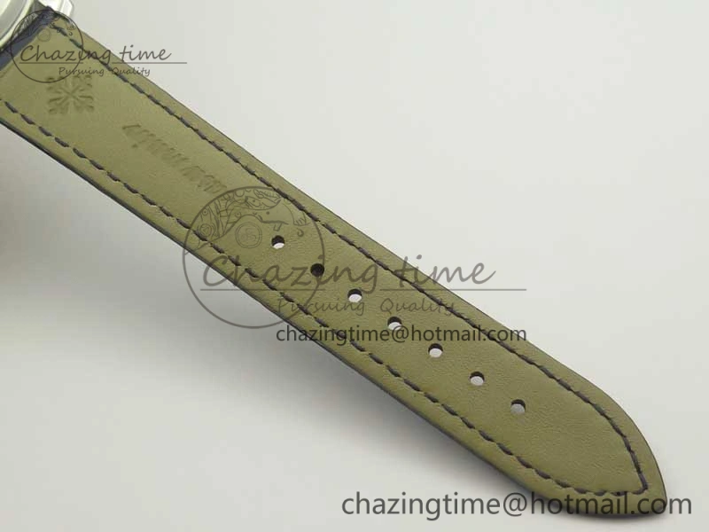 6104P Moon RG SS Blue Dial on Blue Leather Strap A240 V2