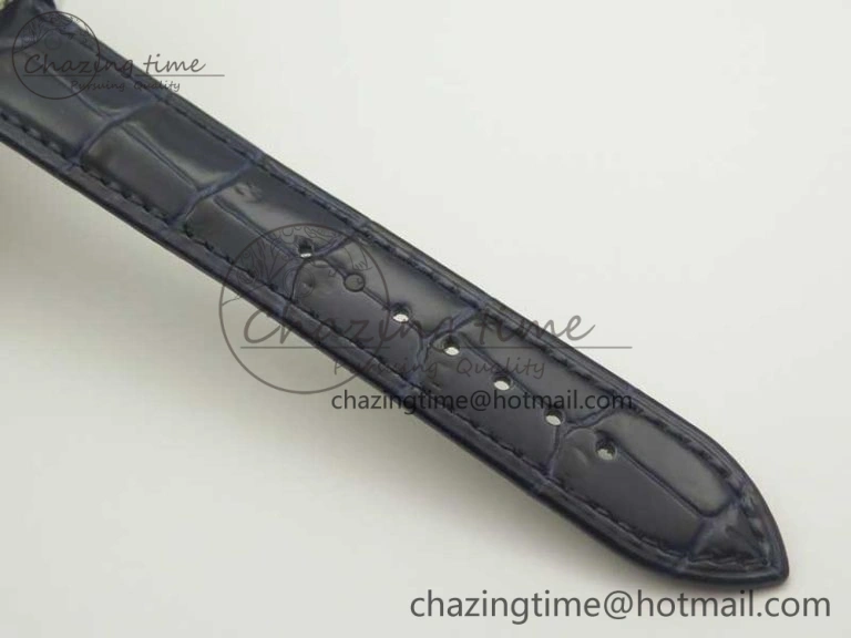 6104P Moon RG SS Blue Dial on Blue Leather Strap A240 V2