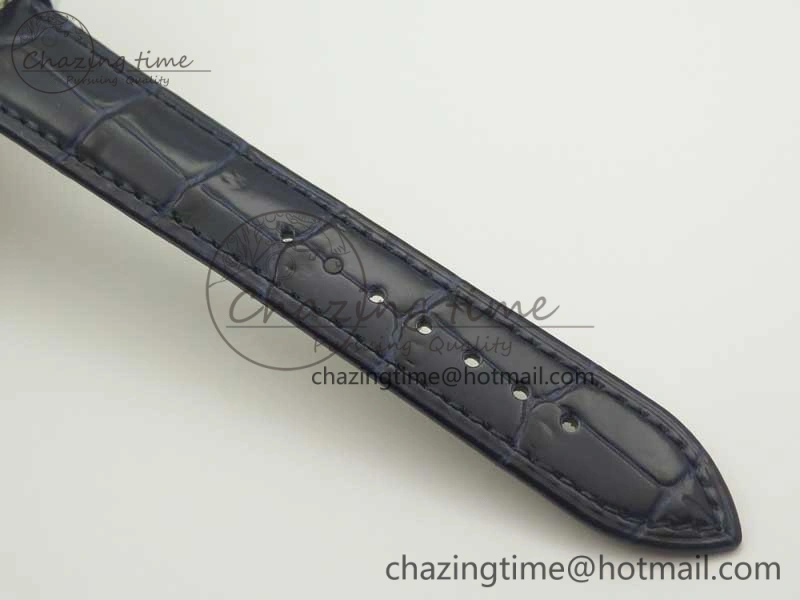 6104P Moon RG SS Blue Dial on Blue Leather Strap A240 V2