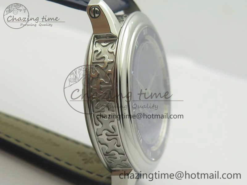 6104P Moon SS Blue Dial on Blue Leather Strap A240 V2