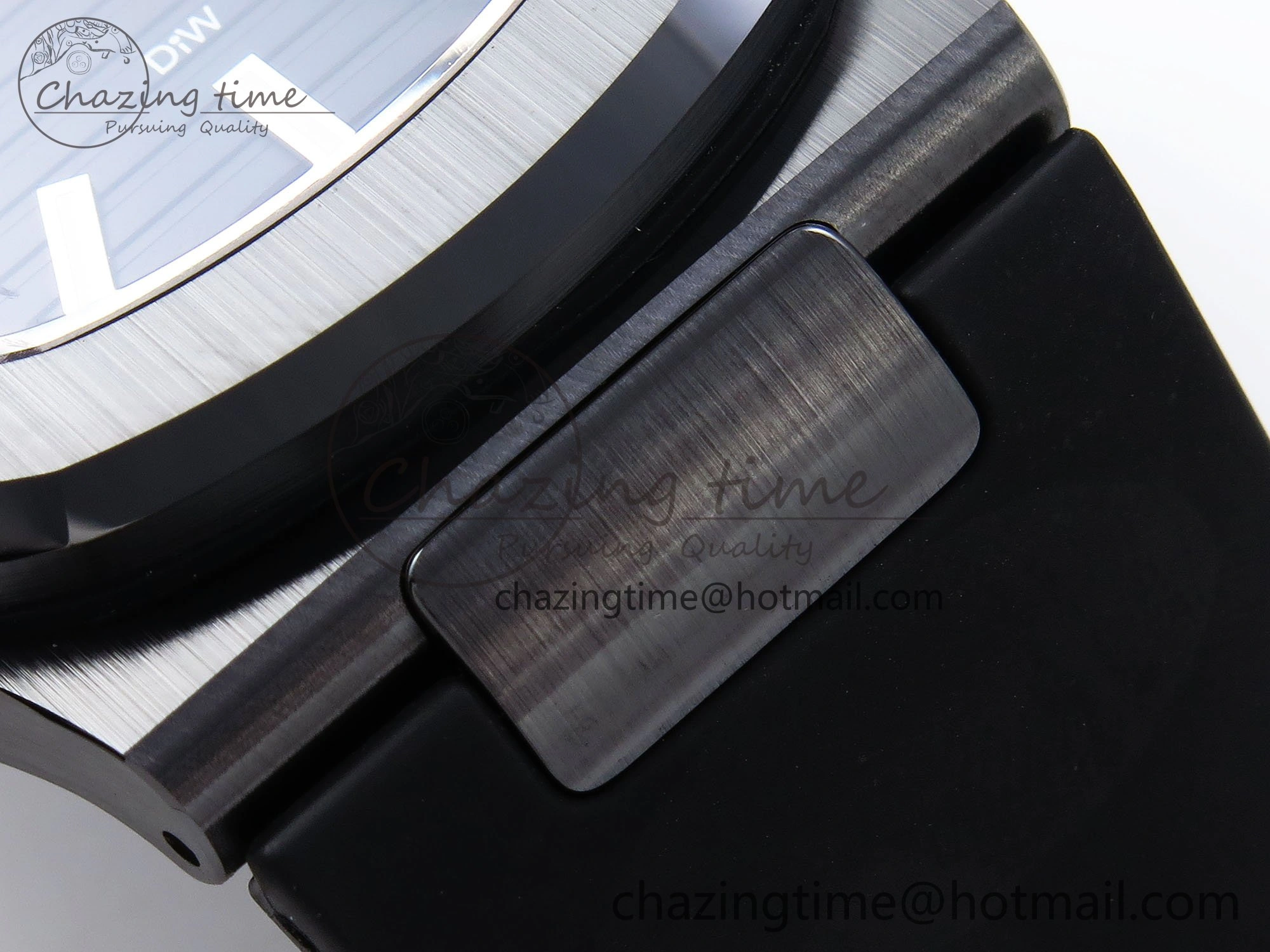 AET Nautilus 5711 Black Ceramic AMGF Best Edition Black Dial on Black Rubber Strap MIYOTA 9015