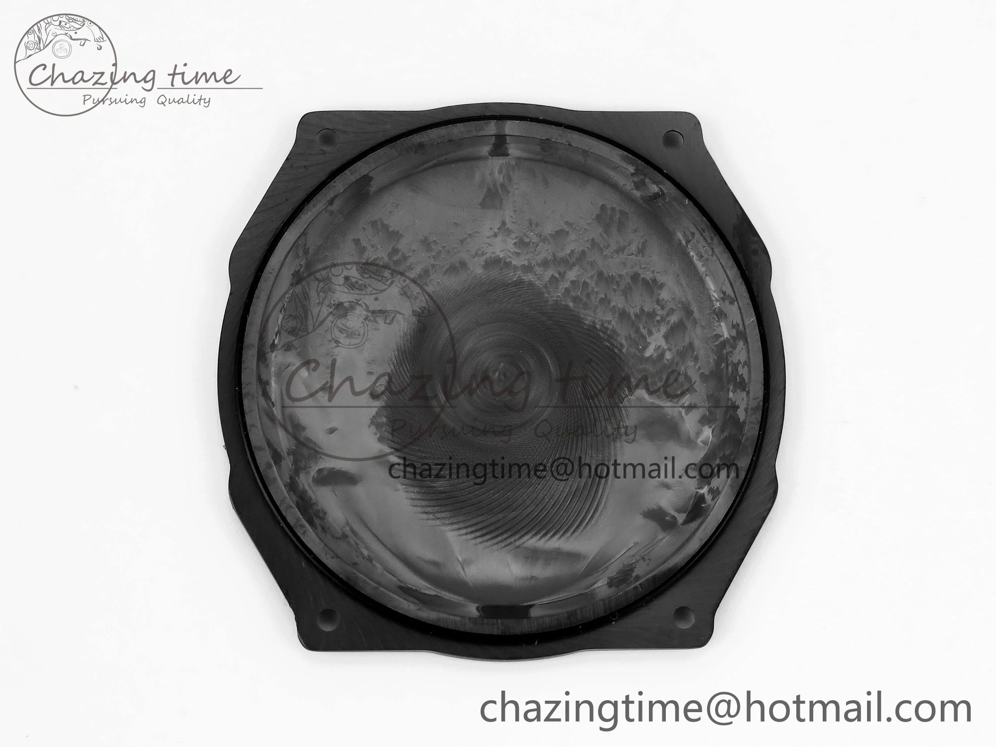 AET Nautilus 5711 Black Ceramic AMGF Best Edition Blue Dial on Black Rubber Strap MIYOTA 9015