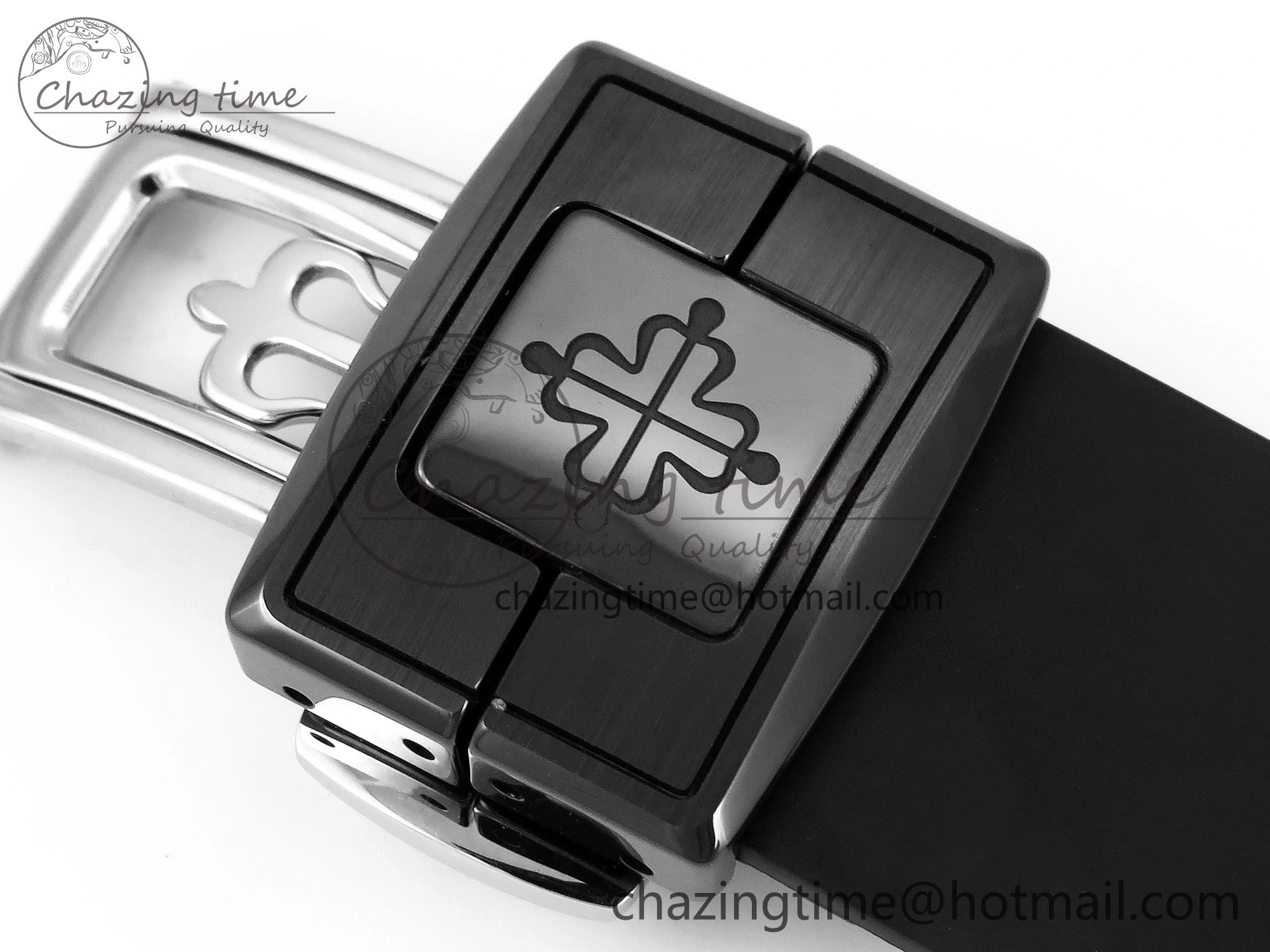 AET Nautilus 5711 Black Ceramic AMGF Best Edition Blue Dial on Black Rubber Strap MIYOTA 9015