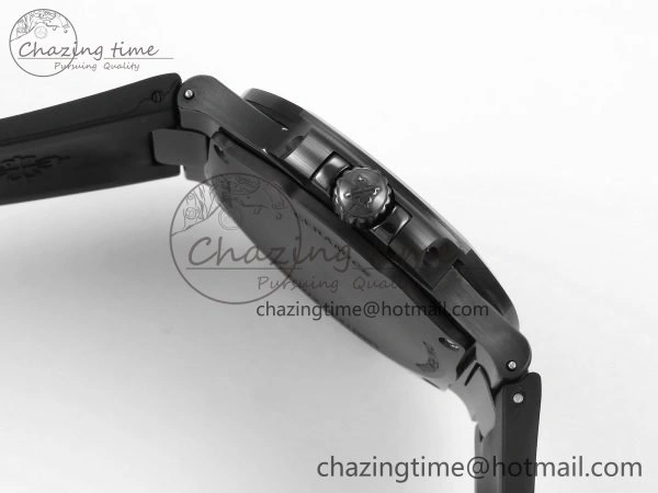 AET Nautilus 5711 Black Ceramic AMGF Best Edition Blue Dial on Black Rubber Strap MIYOTA 9015