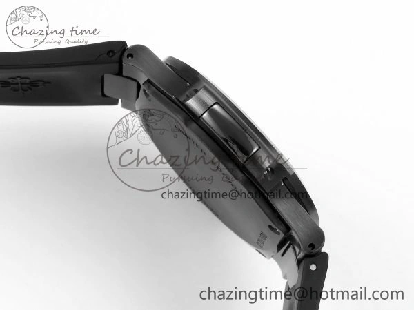 AET Nautilus 5711 Black Ceramic AMGF Best Edition Blue Dial on Black Rubber Strap MIYOTA 9015
