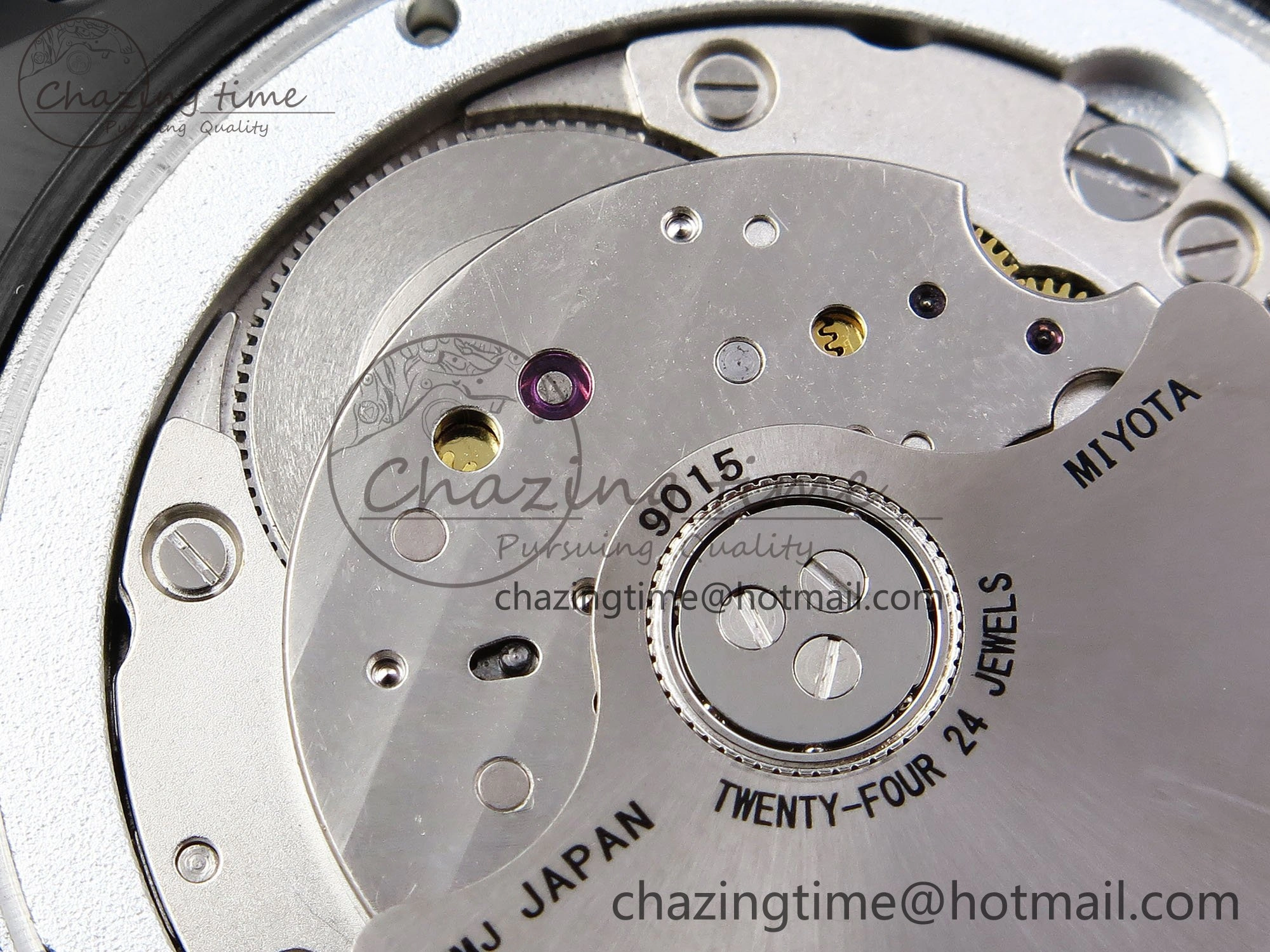 AET Nautilus 5711 Black Ceramic AMGF Best Edition White Dial on Black Rubber Strap MIYOTA 9015