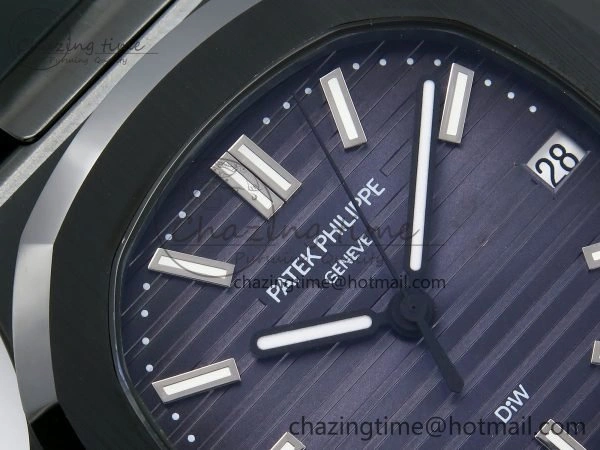 AET Nautilus 5711 Green Ceramic AMGF Best Edition Blue Dial on Green Rubber Strap MIYOTA 9015