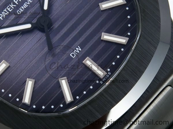 AET Nautilus 5711 Green Ceramic AMGF Best Edition Blue Dial on Green Rubber Strap MIYOTA 9015