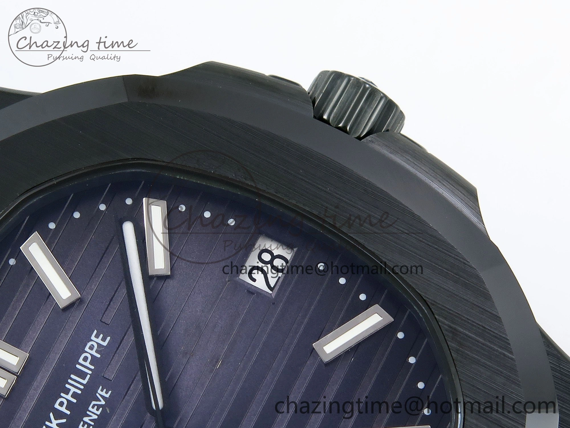 AET Nautilus 5711 Green Ceramic AMGF Best Edition Blue Dial on Green Rubber Strap MIYOTA 9015
