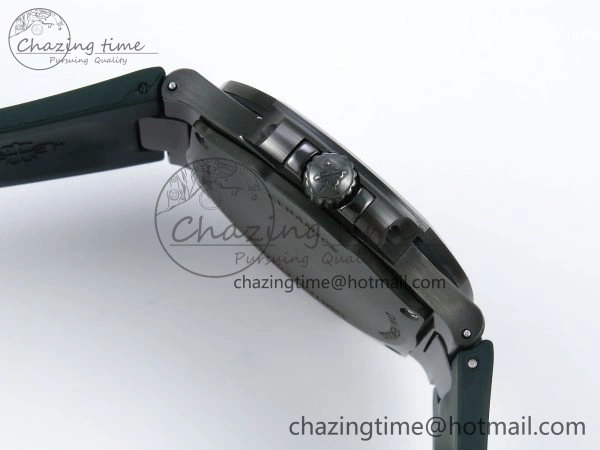 AET Nautilus 5711 Green Ceramic AMGF Best Edition Green Dial on Green Rubber Strap MIYOTA 9015