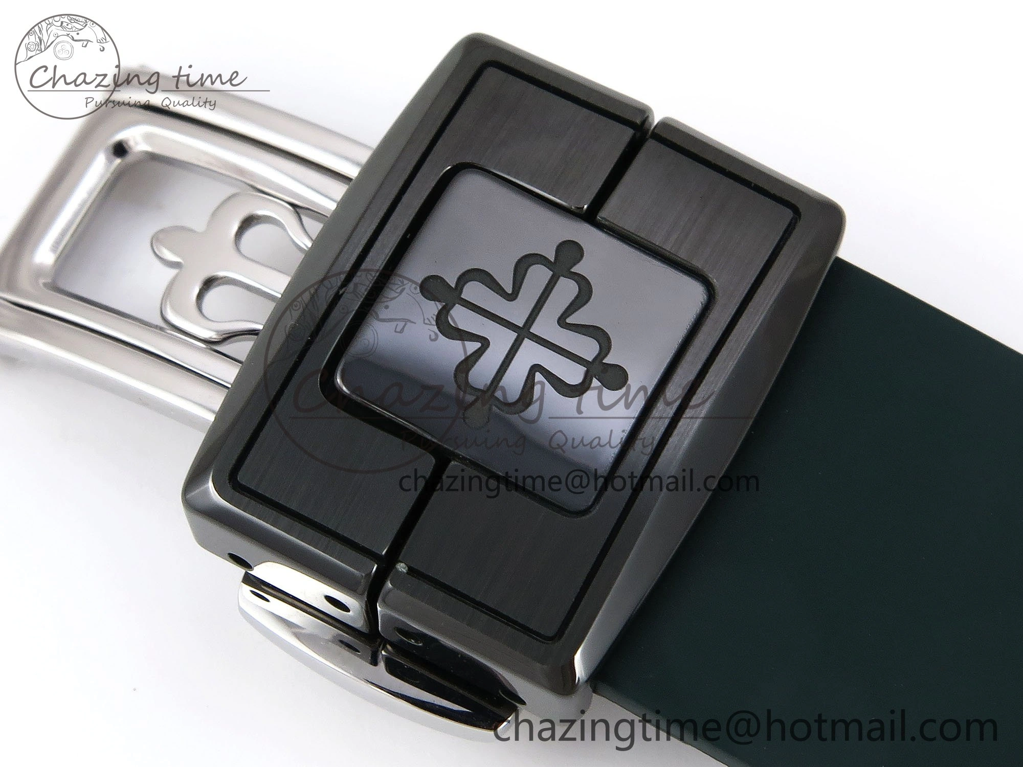 AET Nautilus 5711 Green Ceramic AMGF Best Edition Green Dial on Green Rubber Strap MIYOTA 9015