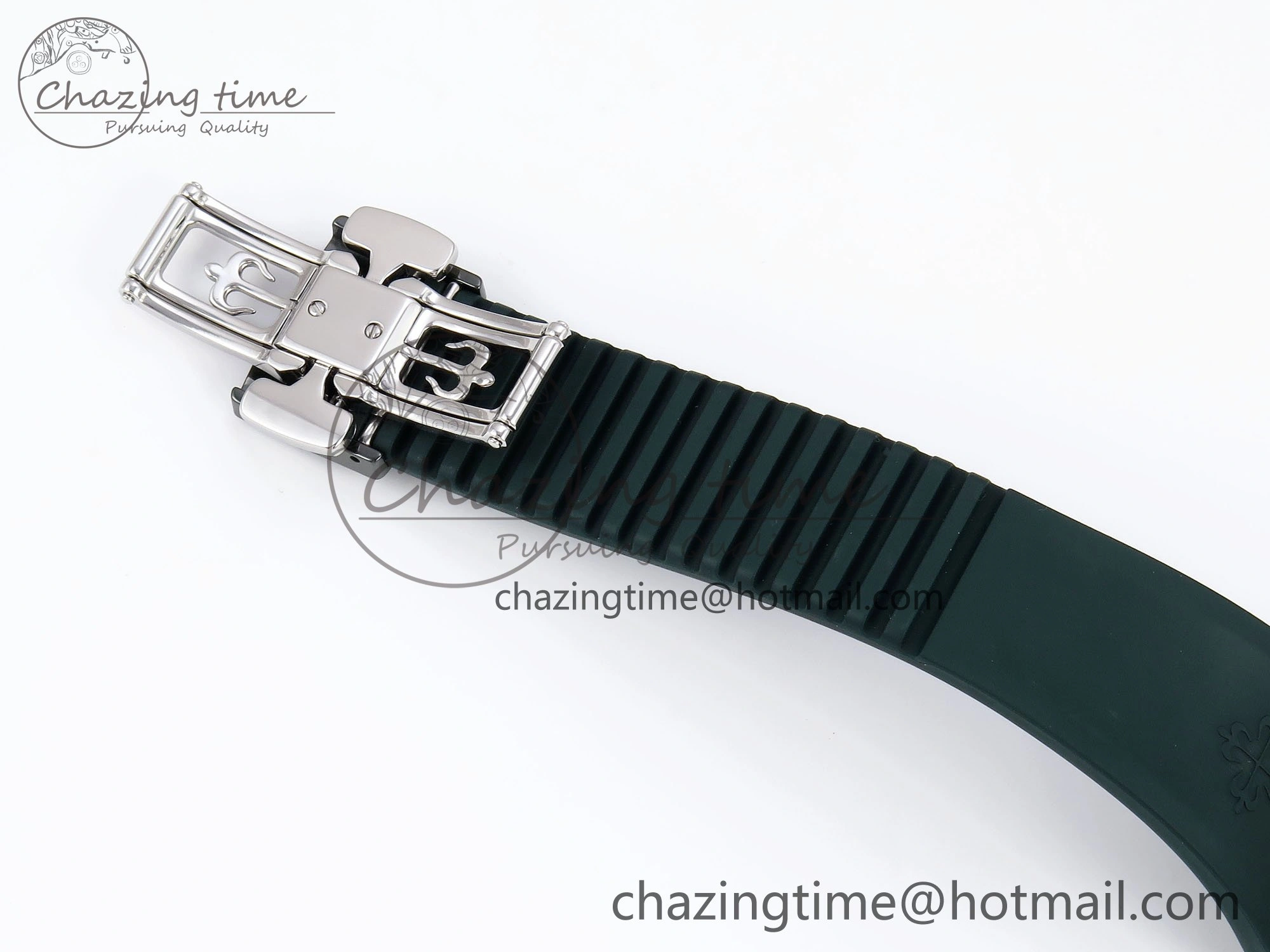 AET Nautilus 5711 Green Ceramic AMGF Best Edition Green Dial on Green Rubber Strap MIYOTA 9015
