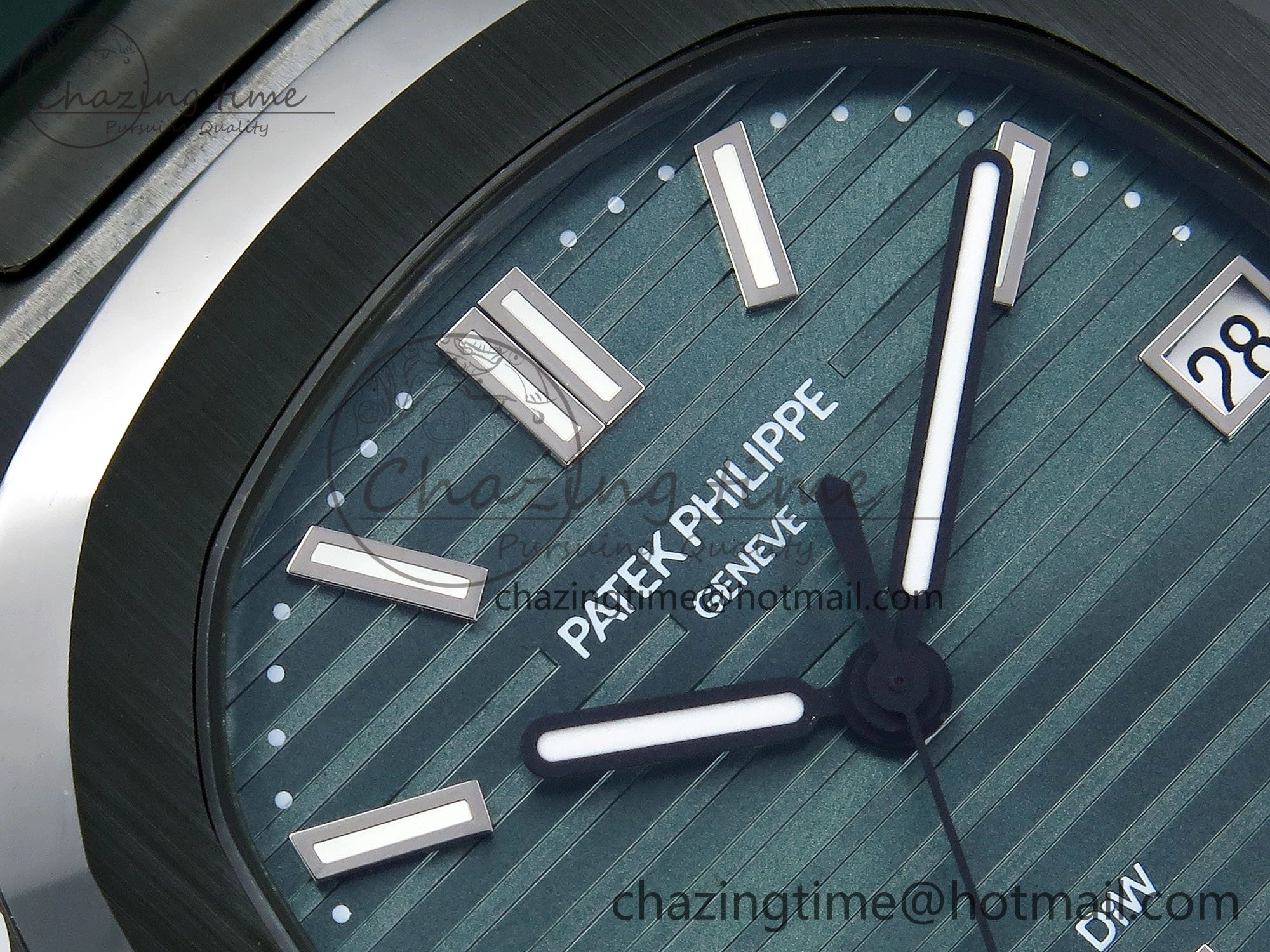 AET Nautilus 5711 Green Ceramic AMGF Best Edition Green Dial on Green Rubber Strap MIYOTA 9015