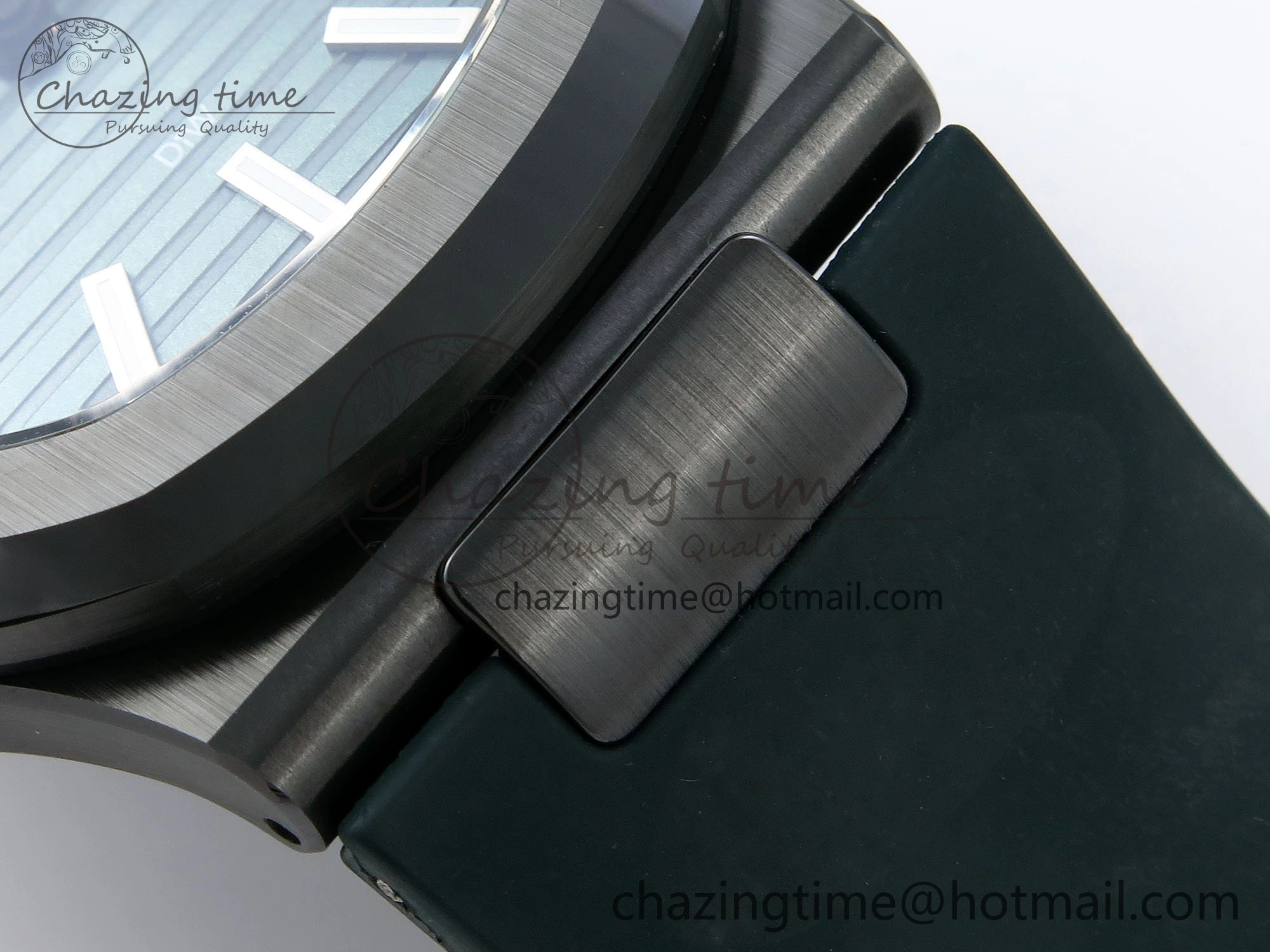 AET Nautilus 5711 Green Ceramic AMGF Best Edition Green Dial on Green Rubber Strap MIYOTA 9015