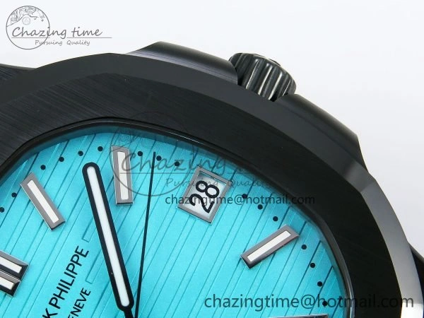 AET Nautilus 5711 Green Ceramic AMGF Best Edition Tiffany Blue Dial on Green Rubber Strap MIYOTA 9015