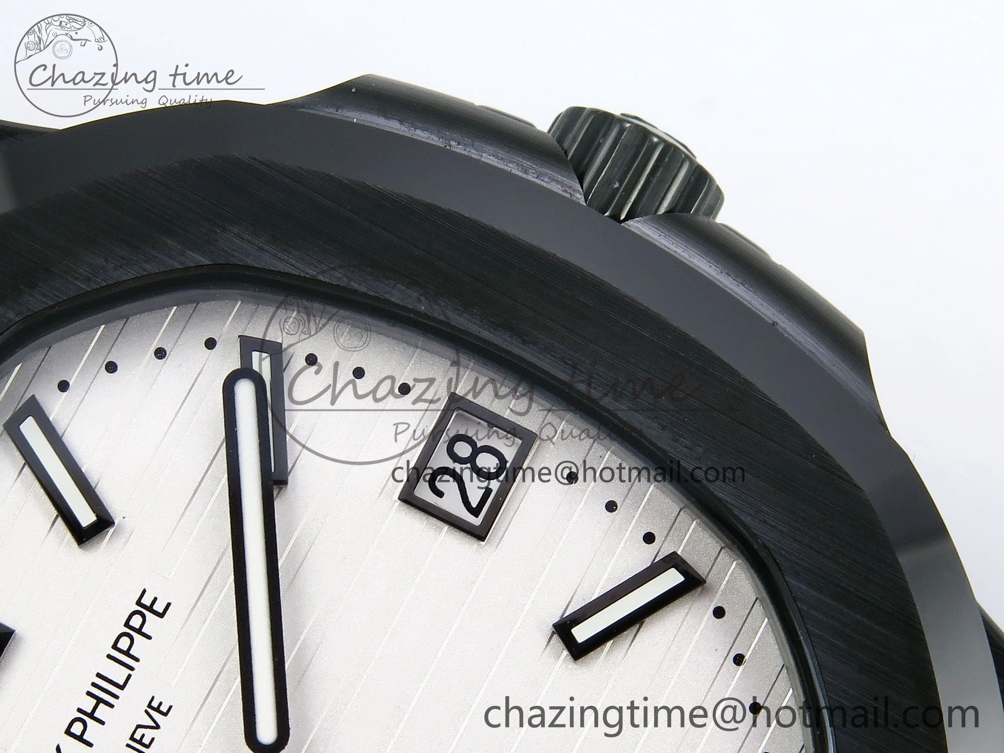 AET Nautilus 5711 Green Ceramic AMGF Best Edition White Dial on Green Rubber Strap MIYOTA 9015