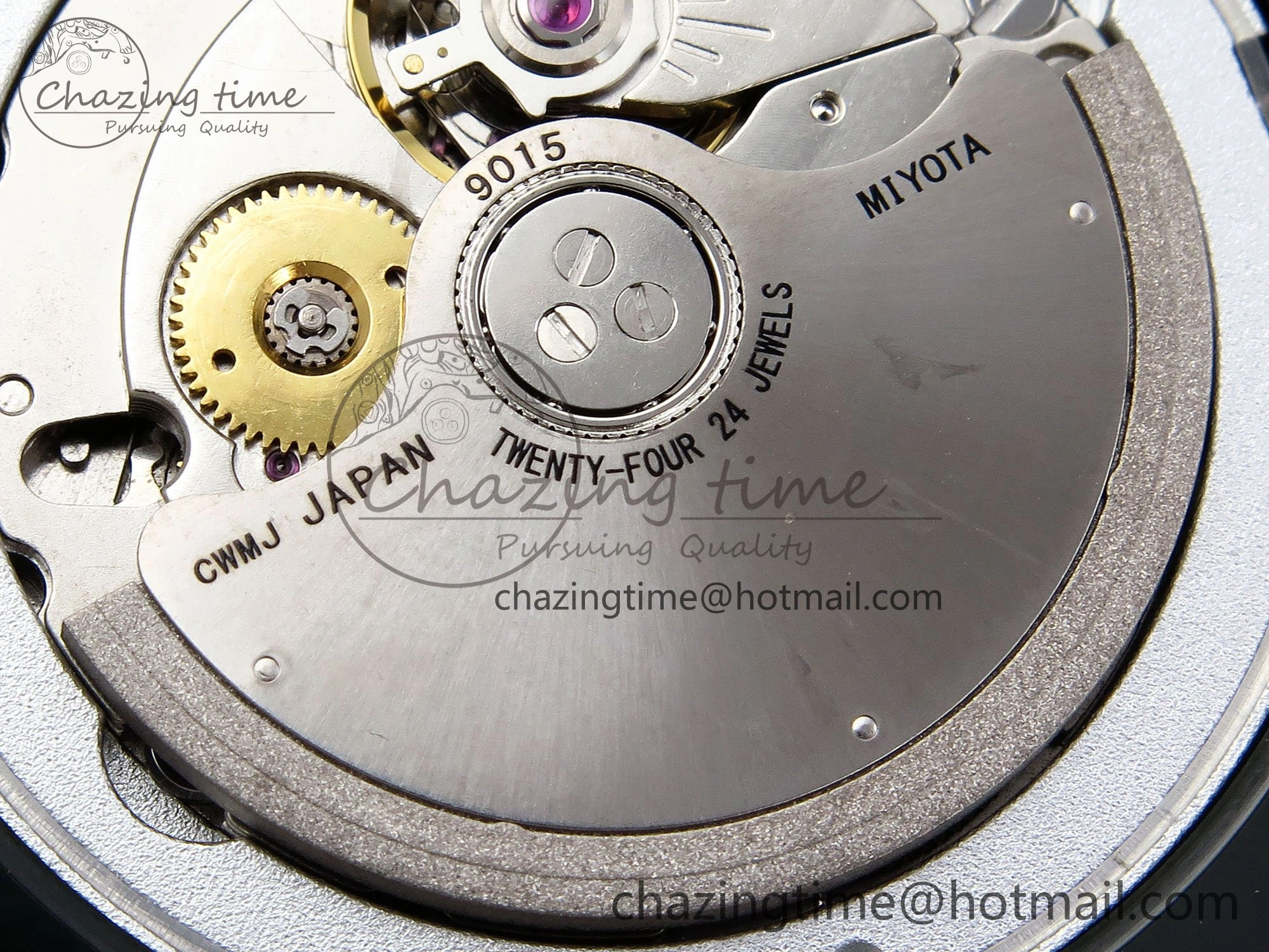 AET Nautilus 5711 Green Ceramic AMGF Best Edition Yellow Green Dial on Green Rubber Strap MIYOTA 9015