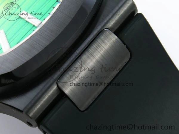 AET Nautilus 5711 Green Ceramic AMGF Best Edition Yellow Green Dial on Green Rubber Strap MIYOTA 9015