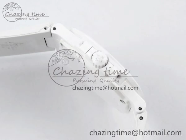AET Nautilus 5711 White Ceramic AMGF Best Edition Brown Dial on White Rubber Strap MIYOTA 9015