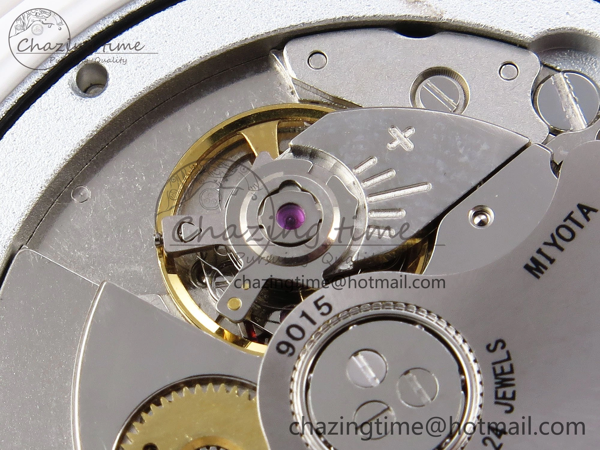 AET Nautilus 5711 White Ceramic AMGF Best Edition Brown Dial on White Rubber Strap MIYOTA 9015