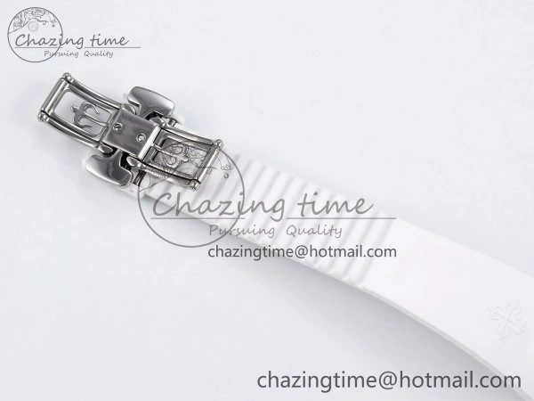 AET Nautilus 5711 White Ceramic AMGF Best Edition Brown Dial on White Rubber Strap MIYOTA 9015