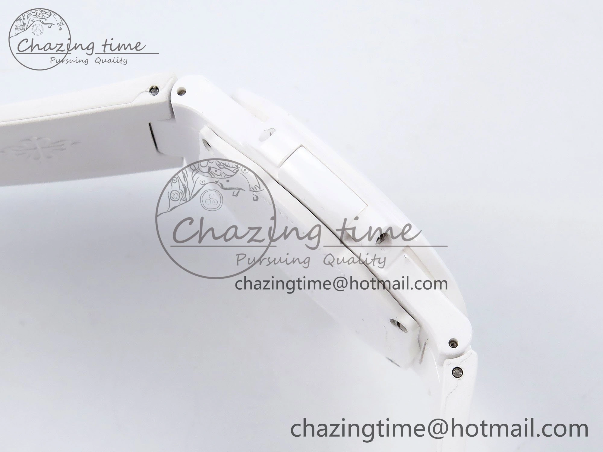 AET Nautilus 5711 White Ceramic AMGF Best Edition Tiffany Blue Dial on White Rubber Strap MIYOTA 9015