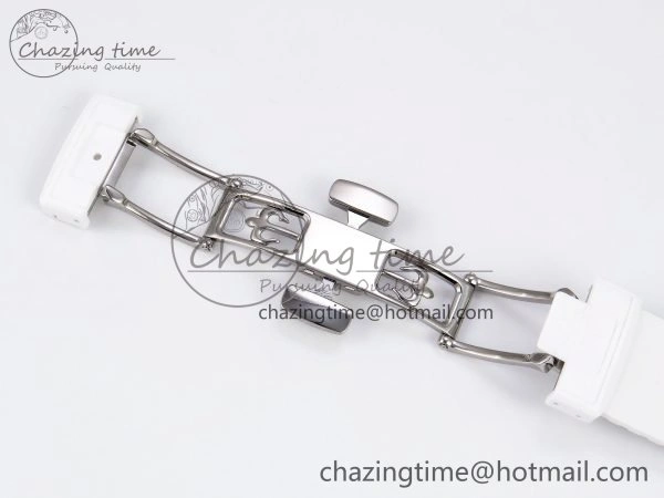 AET Nautilus 5711 White Ceramic AMGF Best Edition White Dial on White Rubber Strap MIYOTA 9015