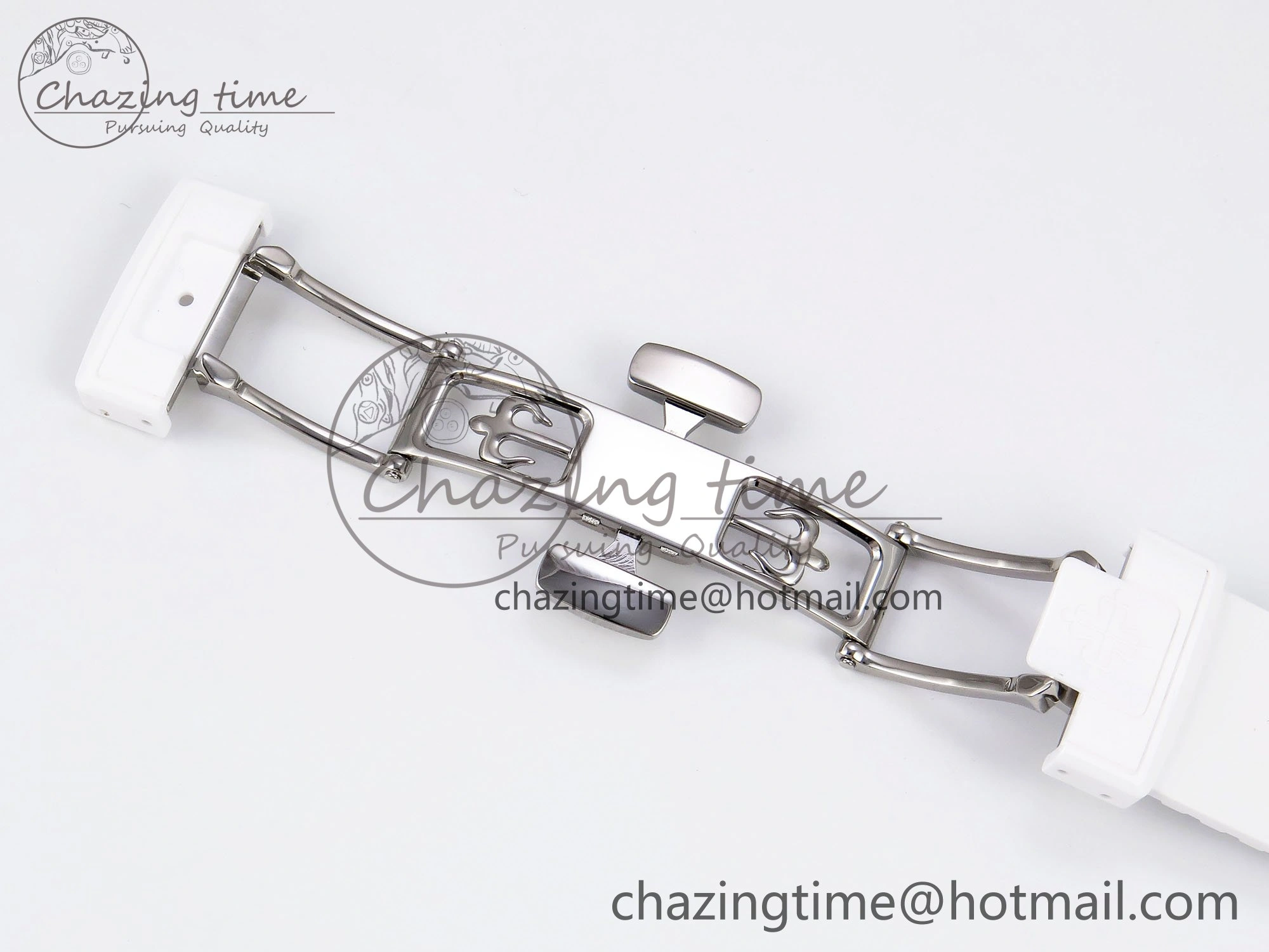 AET Nautilus 5711 White Ceramic AMGF Best Edition White Dial on White Rubber Strap MIYOTA 9015