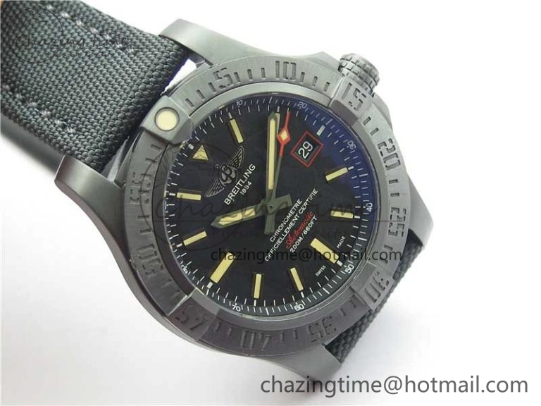 AVENGER BLACKBIRD V17311 DLC ZF 1:1 Best Edition Black Dial on Nylon Strap A2824 V2
