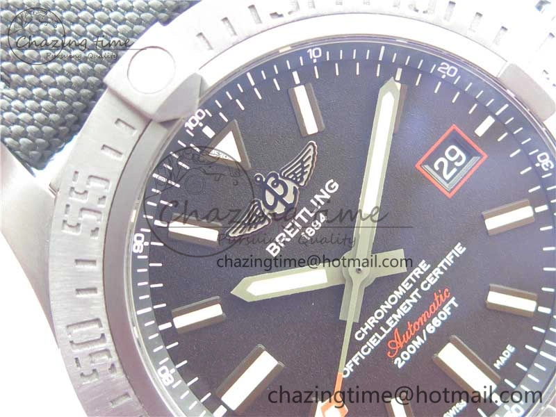 AVENGER BLACKBIRD V17311 DLC ZF 1:1 Best Edition Black Dial on Nylon Strap A2824 V2