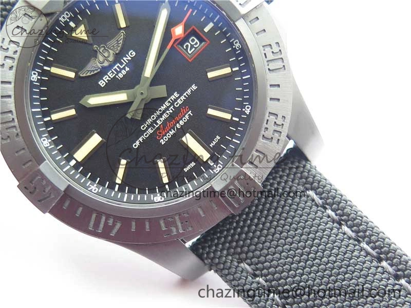 AVENGER BLACKBIRD V17311 DLC ZF 1:1 Best Edition Black Dial on Nylon Strap A2824 V2