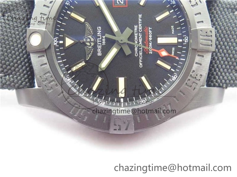 AVENGER BLACKBIRD V17311 DLC ZF 1:1 Best Edition Black Dial on Nylon Strap A2824 V2