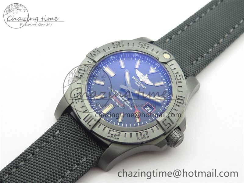 AVENGER BLACKBIRD V17311 DLC ZF 1:1 Best Edition Black Dial on Nylon Strap A2824 V2