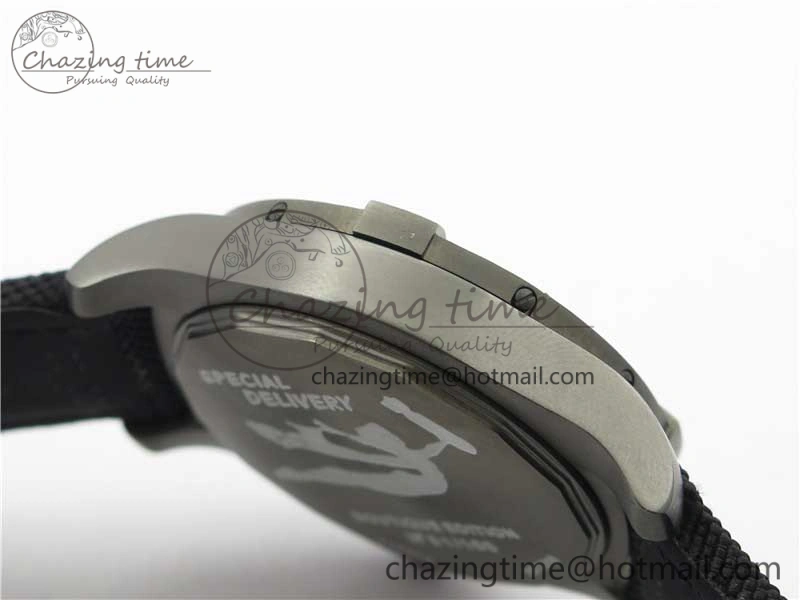 AVENGER Boutique Edition V17310 Dia Bezel Ti DLC 1:1 Best Edition Yellow Dial on Nylon Strap A2824