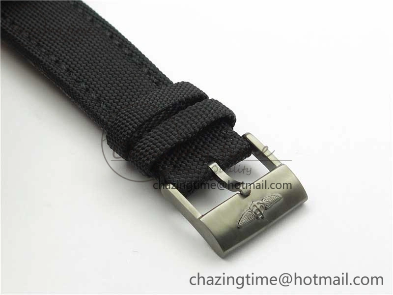 AVENGER Boutique Edition V17310 Ti DLC 1:1 Best Edition Black CF Dial on Nylon Strap A2824