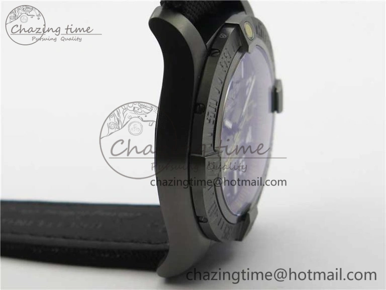 AVENGER Boutique Edition V17310 Ti DLC 1:1 Best Edition Black CF Dial on Nylon Strap A2824