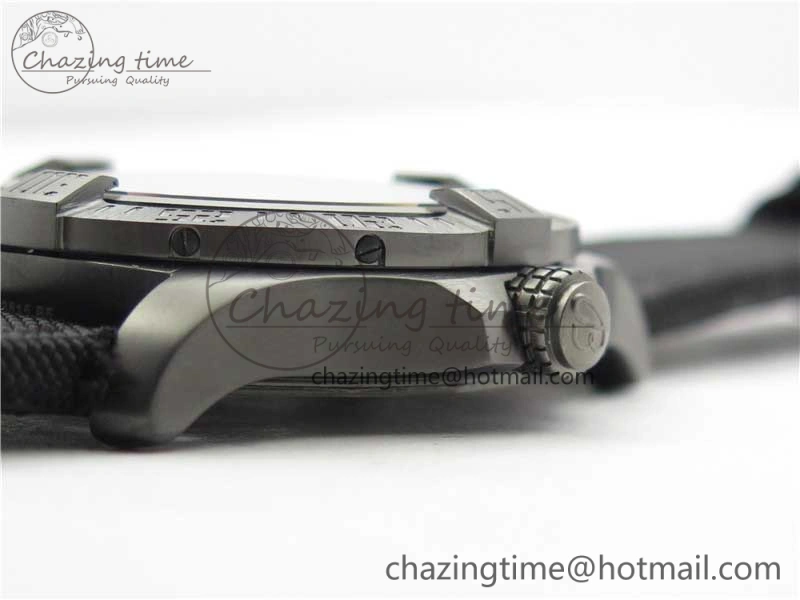 AVENGER Boutique Edition V17310 Ti DLC 1:1 Best Edition Black CF Dial on Nylon Strap A2824