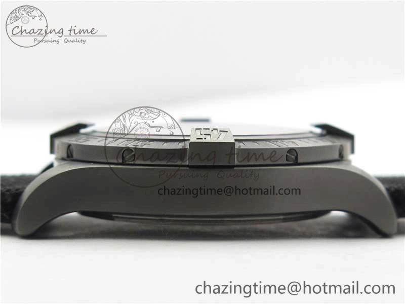 AVENGER Boutique Edition V17310 Ti DLC 1:1 Best Edition Black CF Dial on Nylon Strap A2824