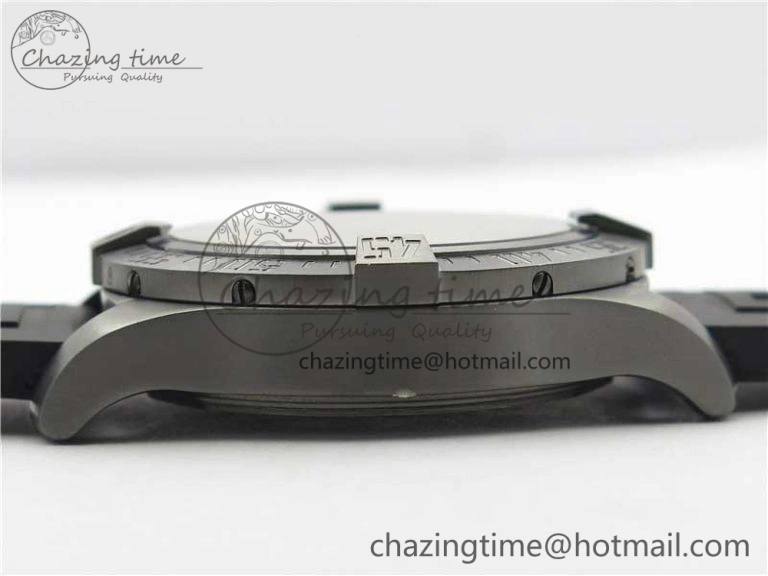 AVENGER Boutique Edition V17310 Ti DLC 1:1 Best Edition Yellow Dial on Rubber Strap A2824