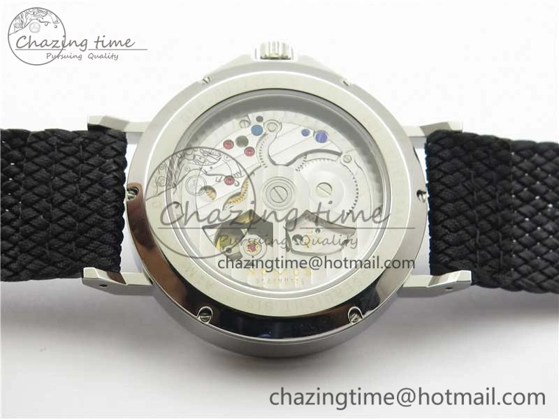 Ahoi Atlantik 555 SS MKS 1:1 Best Edition White Dial On Nylon Strap Seagull movement