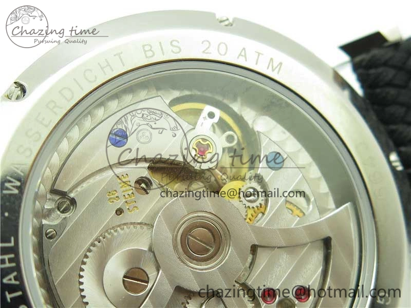 Ahoi Atlantik 555 SS MKS 1:1 Best Edition White Dial On Nylon Strap Seagull movement