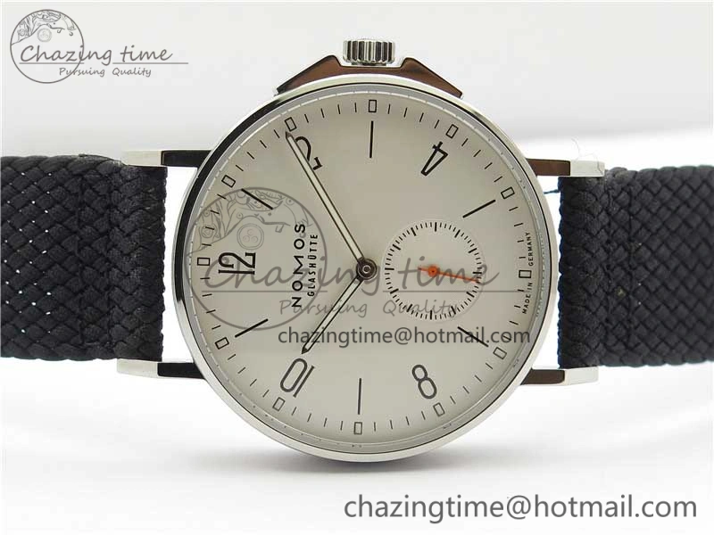Ahoi Atlantik 555 SS MKS 1:1 Best Edition White Dial On Nylon Strap Seagull movement
