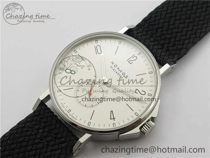 Ahoi Atlantik 555 SS MKS 1:1 Best Edition White Dial On Nylon Strap Seagull movement