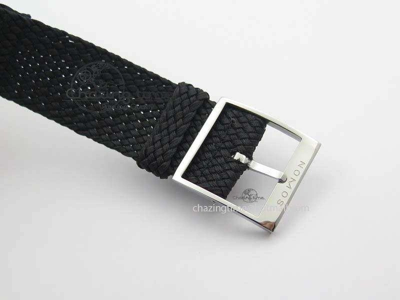 Ahoi Atlantik SS Blue Dial On Black Textile Strap A2813