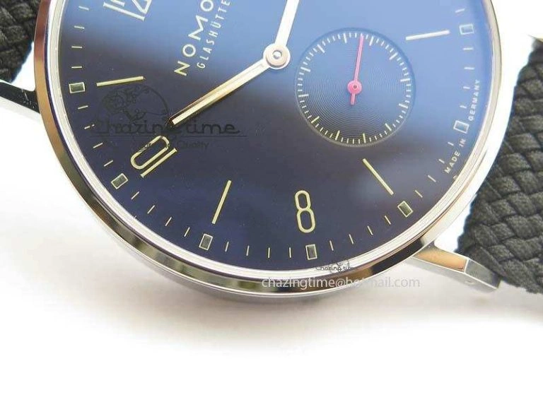 Ahoi Atlantik SS Blue Dial On Black Textile Strap A2813