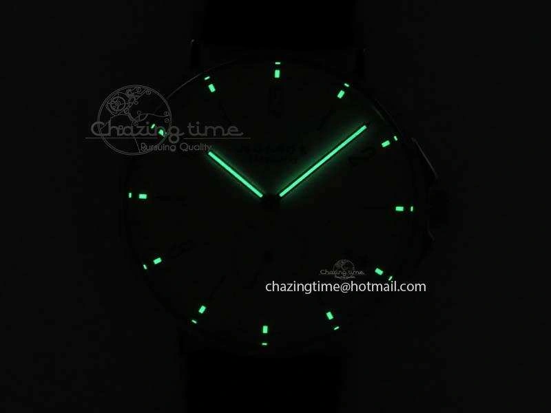 Ahoi Atlantik SS White Dial On Black Textile Strap A2813