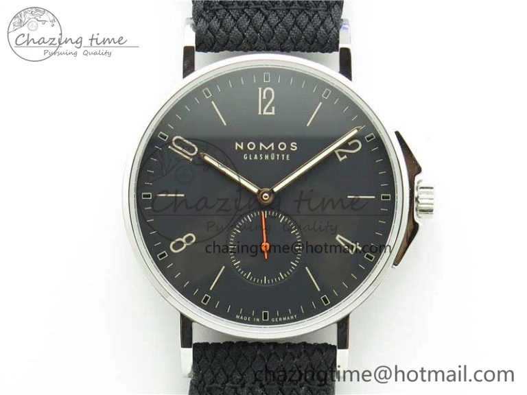 Ahoi Atlantik SS White Dial On Black Textile Strap A2813