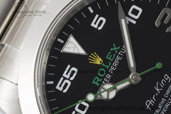 Air-King 116900 JDF 1:1 Best Edition 904L Steel Black Dial on SS Bracelet SA3131